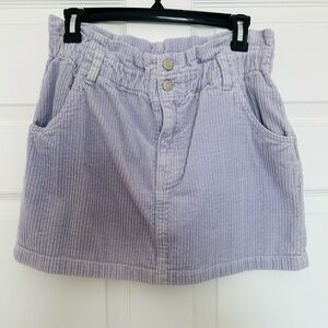 PAC Sun Lilac Corduroy Mini Skirt